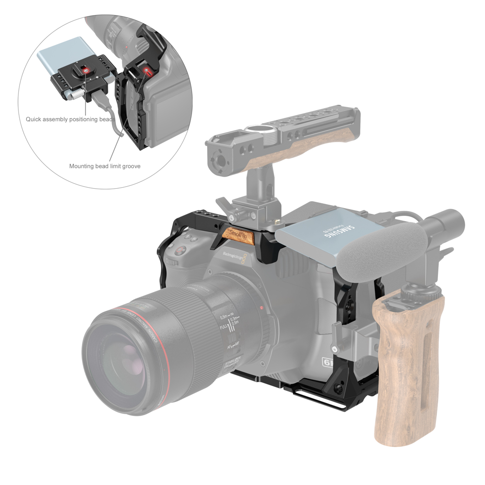 SmallRig Full Camera Kavez za BMPCC 6K Pro / 6K G2 3270B - 9